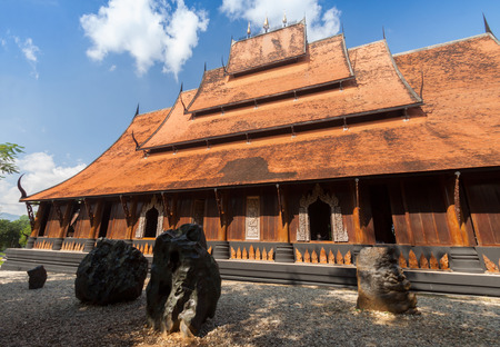 Old wooden building (Lanna style) at Chiangrai Thailand.のeditorial素材