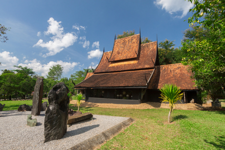 Old wooden building (Lanna style) at Chiangrai Thailand.のeditorial素材