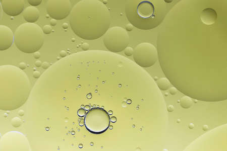 Oil drops on a water surface