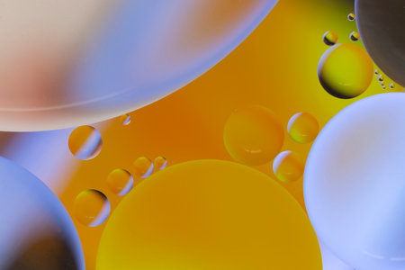Oil and water abstract in colorful