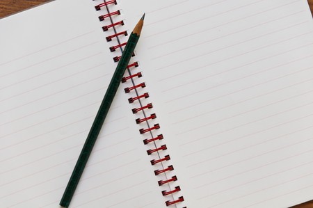 pencil and notebookの写真素材