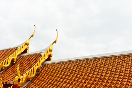Gable Apex of Marble temple, Bangkokの写真素材