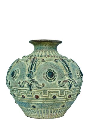 Stylish pot on white isolationの写真素材