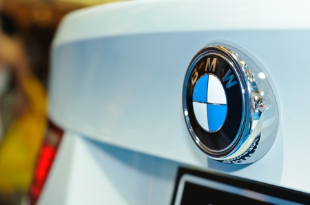 BANGKOK - SEPTEMBER 25: a logo of BMW on display at BMW XPO 2011 on September 25, 2011 at Siam...