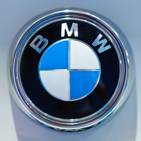 BANGKOK - SEPTEMBER 25: a logo of BMW on display at BMW XPO 2011 on September 25, 2011 at Siam Paragon in Bangkok.のeditorial素材