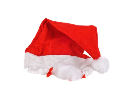 Santa hat isolated on white.の写真素材
