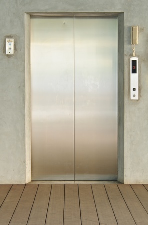 Front of an elevator.の写真素材