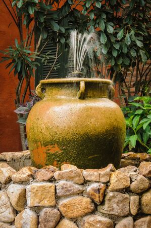 Old-fashioned and vintage fountain.