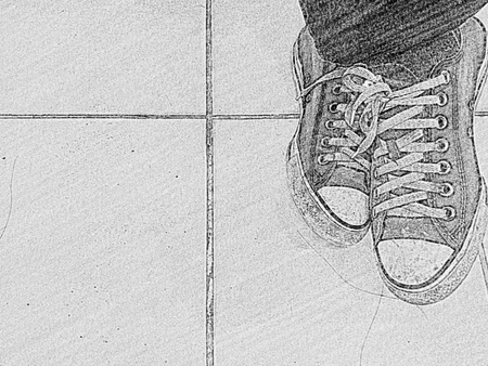 old shoesの写真素材