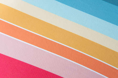 Close up shot of stripe colorful fabric texture. Ideal for background or wallpaper. Pastel color clothing concept.の写真素材