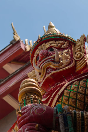 Giant security for Thailand Templeの写真素材