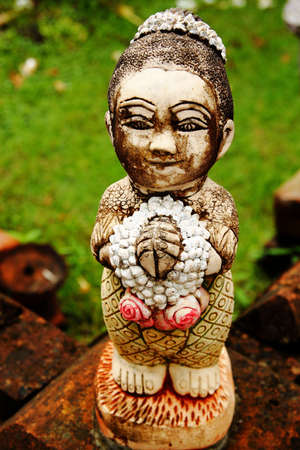 Thai statue modelの写真素材