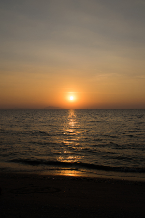 Sunset on the beach.の写真素材