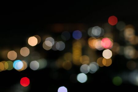 Abstract background bokeh blurred of lighting.の写真素材