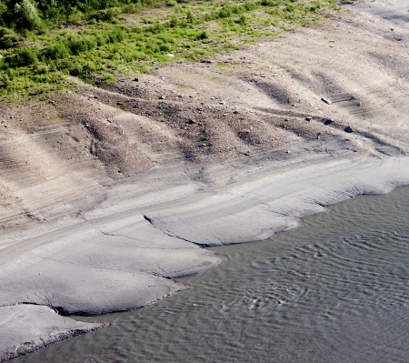 Lake Chambon at the Lans mountain landscape  in Grenoble, France の写真素材