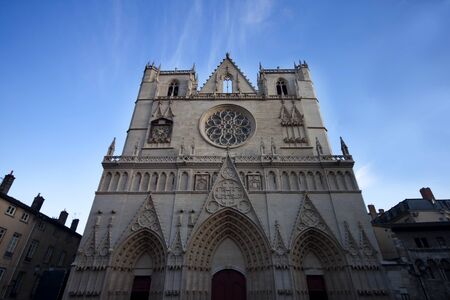 Saint Jean cathedral in Lyon city, France  