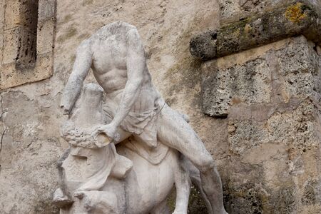 Statue of Chateau de Vizille, France の写真素材