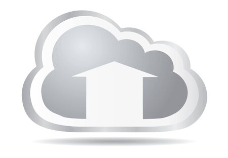 Cloud app icon - upload files のイラスト素材