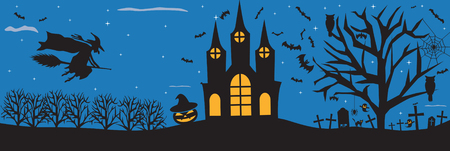 Spooky Halloween background のイラスト素材