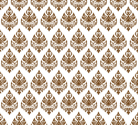 Artistic of traditional line thai Vector illustration.のイラスト素材