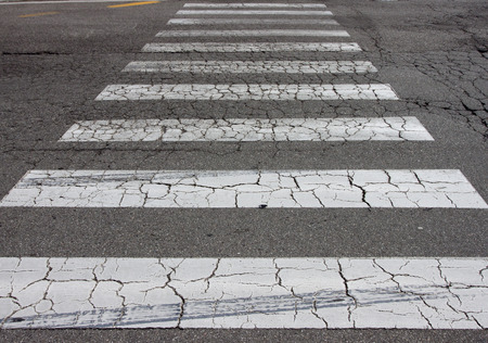 The crosswalk way in the city.の写真素材