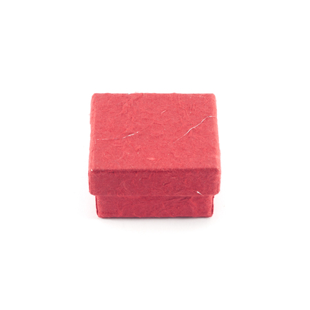 Red box on white background の写真素材