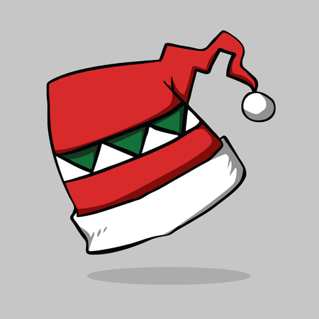 Santa hat, vector illustration.のイラスト素材