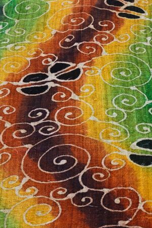 Unique pattern of the batik produce in Thailandの写真素材