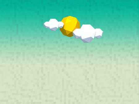 Sun and cloudsの写真素材