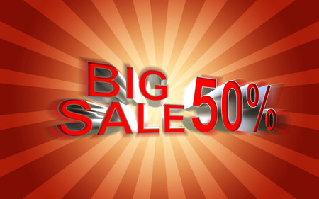 Big sale posterの写真素材