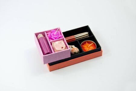 Set of aroma in spa for relaxの写真素材