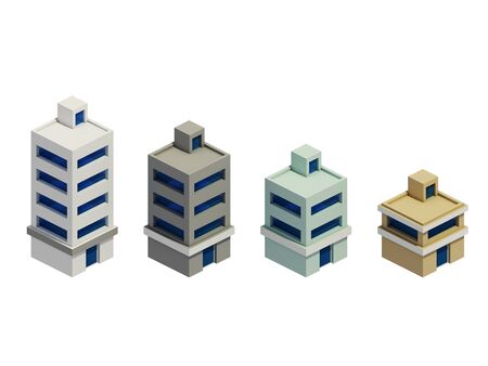 set of the render buildings Expansion of the series