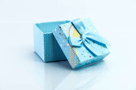 gift box isolated on white background, colorful gifts box.の写真素材