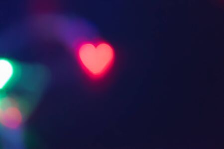 Heart bokeh background. Valentine's day background, abstract backgroundの写真素材