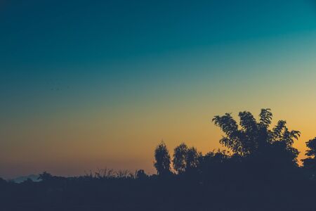 Beautiful sunset at a lake, abstract background, nature backgroundの写真素材