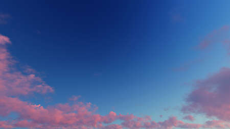 Cloudy blue sky abstract background, blue sky background with tiny clouds, 3d renderingの写真素材