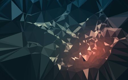 Abstract low poly background, geometry triangle, mosaic pastel color backgroundの写真素材