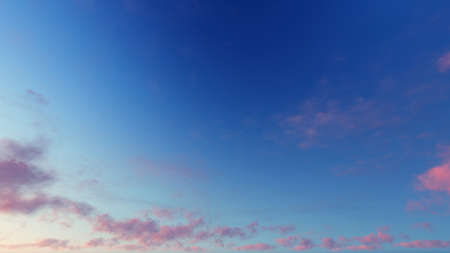 Cloudy blue sky abstract background, blue sky background with tiny clouds, 3d renderingの写真素材