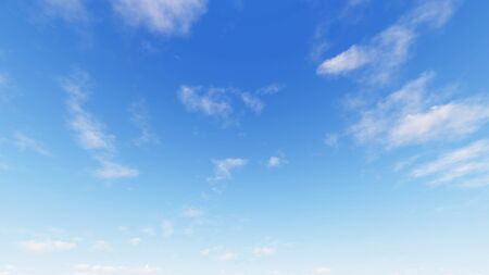 Cloudy blue sky abstract background, blue sky background with tiny clouds, 3d renderingの写真素材