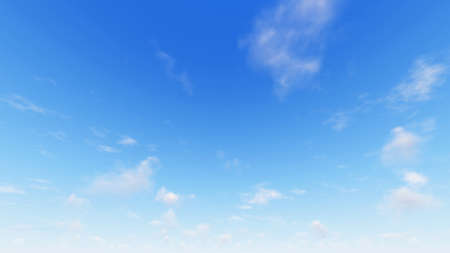 Cloudy blue sky abstract background, blue sky background with tiny clouds, 3d illustrationの写真素材
