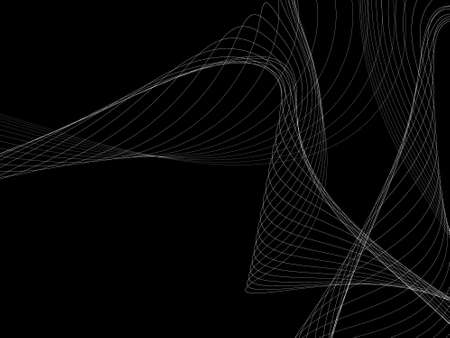 Dark abstract background with a glowing abstract waves, abstract background
