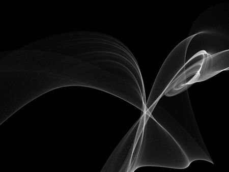 Dark abstract background with a glowing abstract waves, abstract backgroundの写真素材