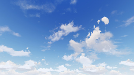 Cloudy blue sky abstract background, blue sky background with tiny clouds, 3d renderingの写真素材