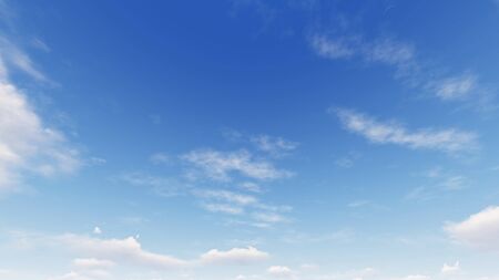 Cloudy blue sky abstract background, blue sky background with tiny clouds, 3d renderingの写真素材