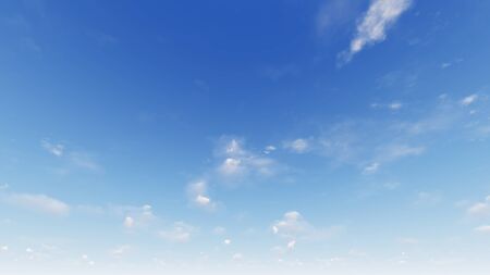 Cloudy blue sky abstract background, blue sky background with tiny clouds, 3d renderingの写真素材