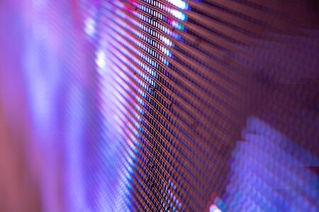 CloseUp LED blurred screen. LED soft focus background. abstract background ideal for design.の写真素材