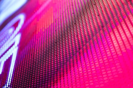 CloseUp LED blurred screen. LED soft focus background. abstract background ideal for design.の写真素材