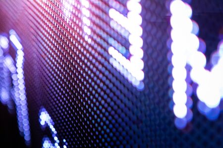 CloseUp LED blurred screen. LED soft focus background. abstract background ideal for design.