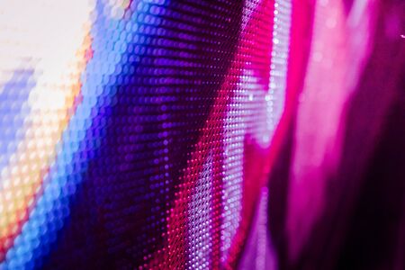 CloseUp LED blurred screen. LED soft focus background. abstract background ideal for design.の写真素材