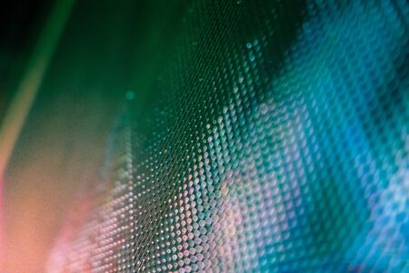 CloseUp LED blurred screen. LED soft focus background. abstract background ideal for design.の写真素材